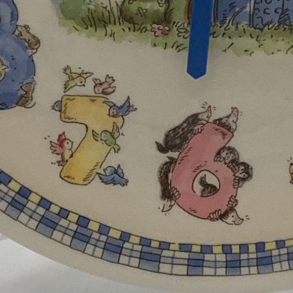 Vintage Wedgwood England Rambling Ted Children’s Wall Clock - Picture 8 of 15
